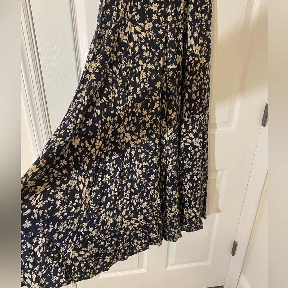 Free People | Under The Moonlight Dress | Navy and Cream | Size 0 - Picture 5 of 13